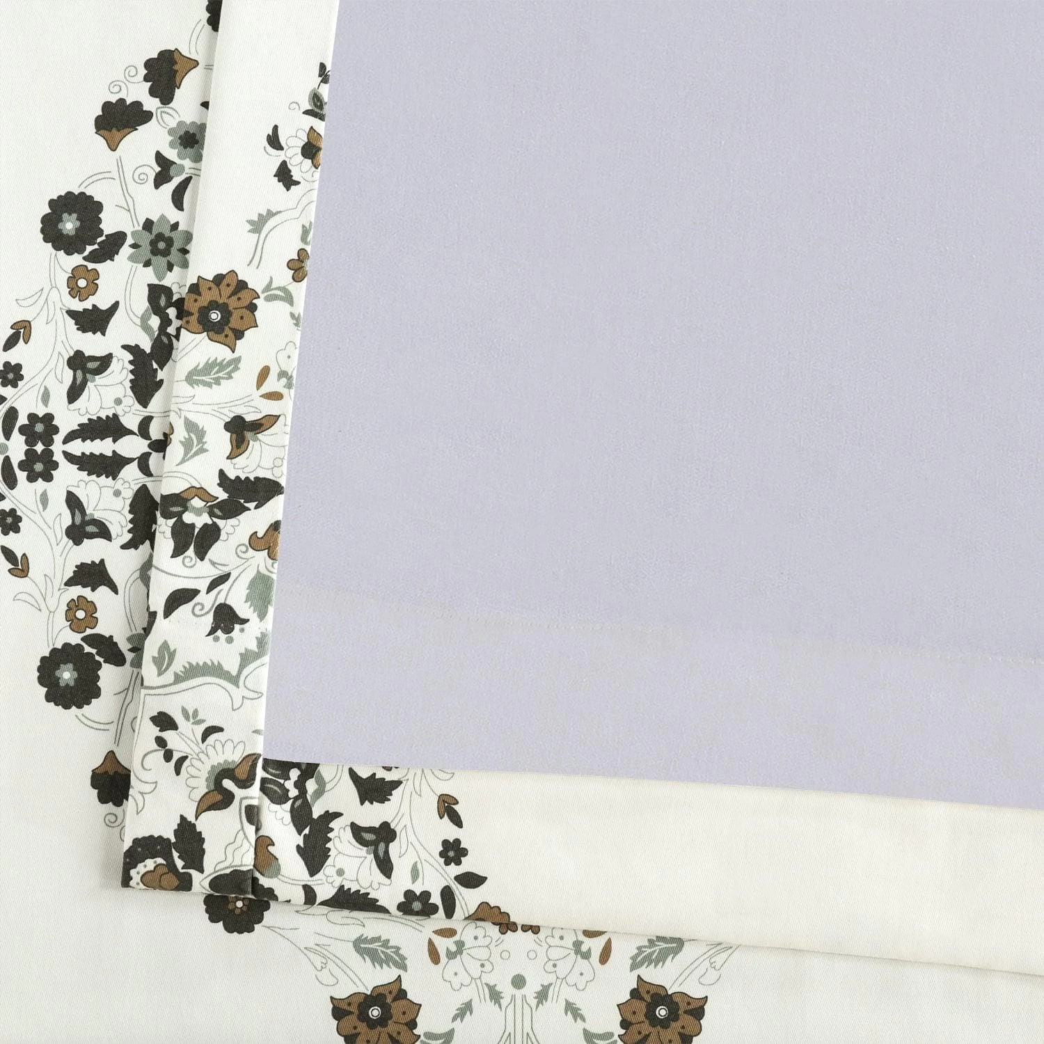 Kerala Cocoa Printed Cotton Curtain 7 Kerala Cocoa Printed Cotton Curtain - Image 5