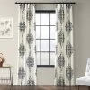 Kerala Blue Printed Cotton Curtain -Chic Curtains Shop PRTW D41 30501 1