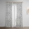 Ellis Black Printed Cotton Curtain -Chic Curtains Shop PRTW D50B 94700