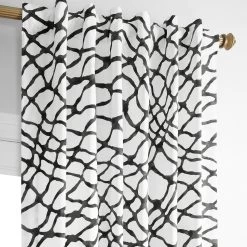 Ellis Black Printed Cotton Curtain 10 Ellis Black Printed Cotton Curtain -Chic Curtains Shop PRTW D50B 94700 3