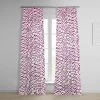 Ellis Pink French Pleat Printed Cotton Curtain -Chic Curtains Shop PRTW D50D FP 98539