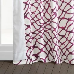 Ellis Pink Printed Cotton Curtain -Chic Curtains Shop PRTW D50D 94701 4