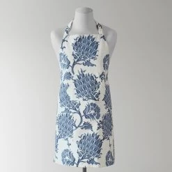 Duchess Blue Printed Cotton Apron