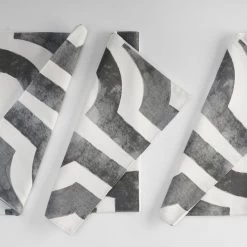 Mecca Steel Printed Cotton Table Runner & Placemats -Chic Curtains Shop PRTW PMR23A ST 80421 3