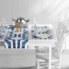 Mecca Blue Printed Cotton Table Runner & Placemats -Chic Curtains Shop PRTW PMR23B ST 80422