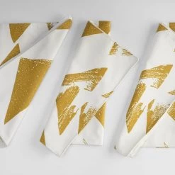 Triad Gold Printed Cotton Table Runner & Placemats -Chic Curtains Shop PRTW PMR35 ST 80425 3