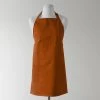 Bombay Rust Solid Cotton Apron -Chic Curtains Shop PRTW S01 AP 86893