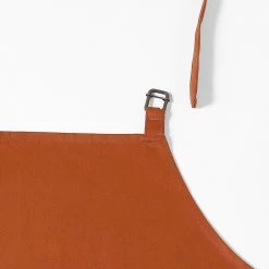 Bombay Rust Solid Cotton Apron -Chic Curtains Shop PRTW S01 AP 86893 4