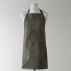 River Rock Grey Solid Cotton Apron