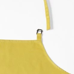 Mustard Yellow Solid Cotton Apron -Chic Curtains Shop PRTW S04 AP 86896 5