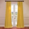 Mustard Yellow Solid Cotton Twill Curtain -Chic Curtains Shop PRTW S04 19453