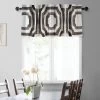 Mecca Brown Printed Cotton Window Valance -Chic Curtains Shop PRTW VLD23 front view 1