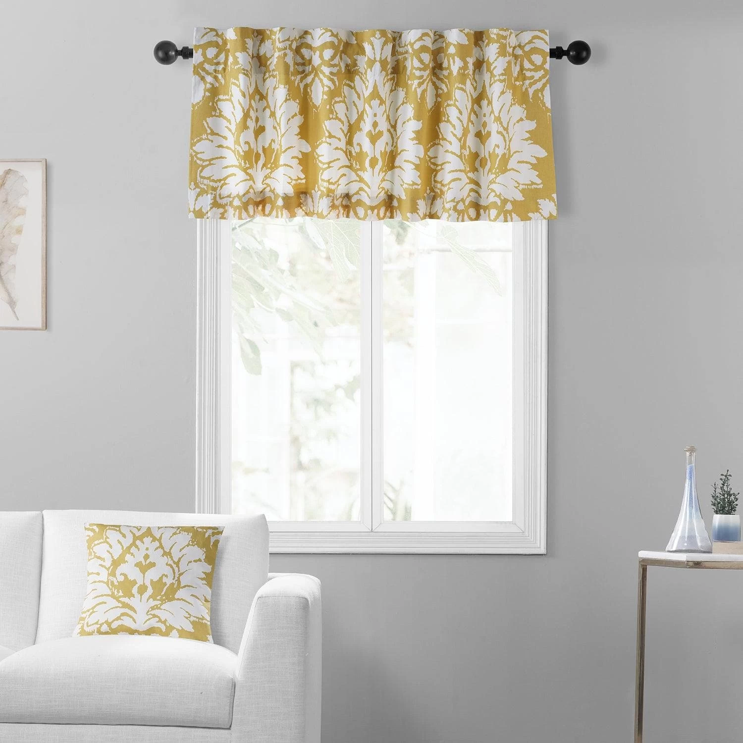 Lacuna Sun Printed Cotton Window Valance 6 Lacuna Sun Printed Cotton Window Valance - Image 4