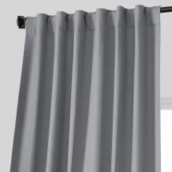 Palladium Grey Placid Thermal Hotel Blackout Curtain Pair (2 Panels) -Chic Curtains Shop PTBO 201004 75231 4