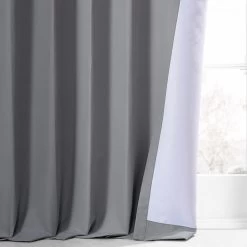 Palladium Grey Placid Thermal Hotel Blackout Curtain Pair (2 Panels) -Chic Curtains Shop PTBO 201004 75231 5