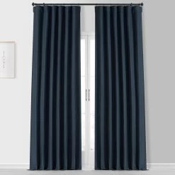 Patriot Navy Placid Thermal Hotel Blackout Curtain Pair (2 Panels)