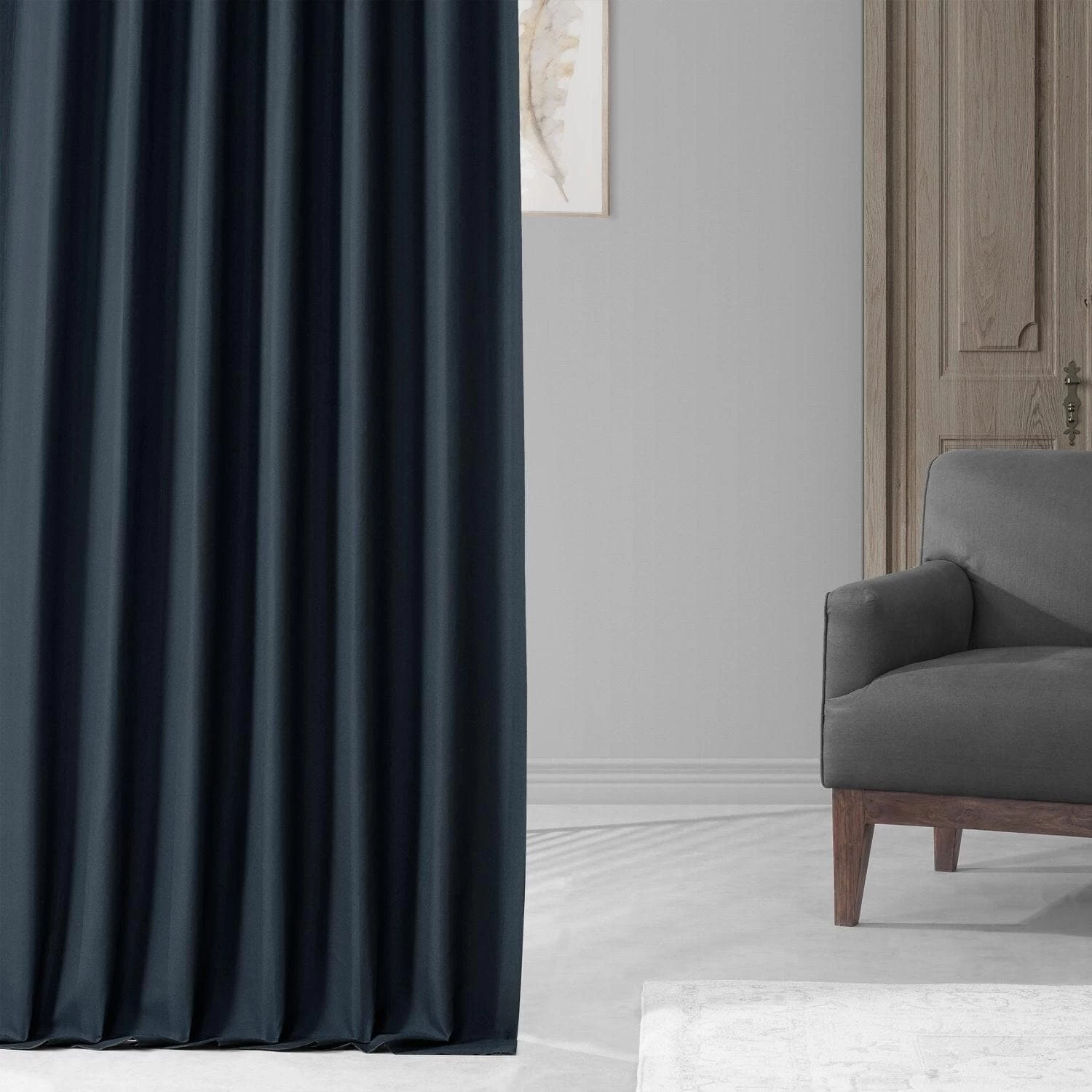 Patriot Navy Placid Thermal Hotel Blackout Curtain Pair (2 Panels) 8 Patriot Navy Placid Thermal Hotel Blackout Curtain Pair (2 Panels) - Image 6