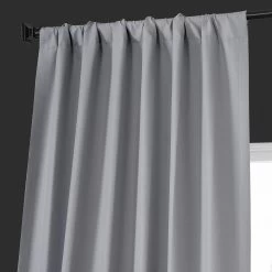 Moonlight Grey Placid Thermal Hotel Blackout Curtain Pair (2 Panels) -Chic Curtains Shop PTBO 201036 75260 3