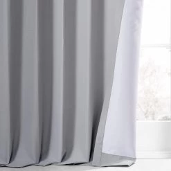 Moonlight Grey Placid Thermal Hotel Blackout Curtain Pair (2 Panels) -Chic Curtains Shop PTBO 201036 75260 5