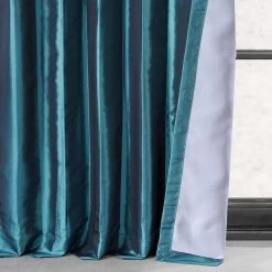 Meditteranean Faux Silk Taffeta Blackout Curtain -Chic Curtains Shop PTCH BO003 19444 4