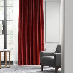 Syrah Faux Silk Taffeta Blackout Curtain -Chic Curtains Shop PTCH BO1066 19445 1