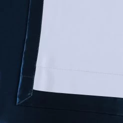 Navy Blue Grommet Faux Silk Taffeta Blackout Curtain -Chic Curtains Shop PTCH BO194010 GR 26259 4