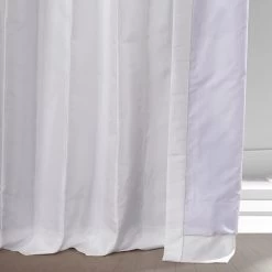 Clever Cream Faux Silk Taffeta Hotel Blackout Curtain -Chic Curtains Shop PTCH HBO120 68888 5