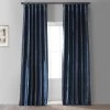 Future Blue Faux Silk Taffeta Hotel Blackout Curtain -Chic Curtains Shop PTCH HBO194010 68890 1