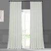 Eggshell Solid Faux Silk Taffeta Curtain -Chic Curtains Shop PTCH JTSP120 14853 1