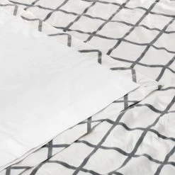 Pavillion Cream & Grey Designer Flocked Curtain -Chic Curtains Shop PTFFLK C22B 5191 5