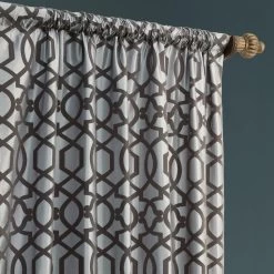 Filigree Grey & Pewter Designer Flocked Curtain 10 Filigree Grey & Pewter Designer Flocked Curtain -Chic Curtains Shop PTFFLK C23F 40716 3