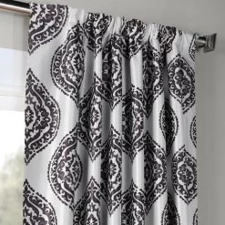 Donegal Grey Printed Blackout Curtain -Chic Curtains Shop PTPCH 170808B 42102 3