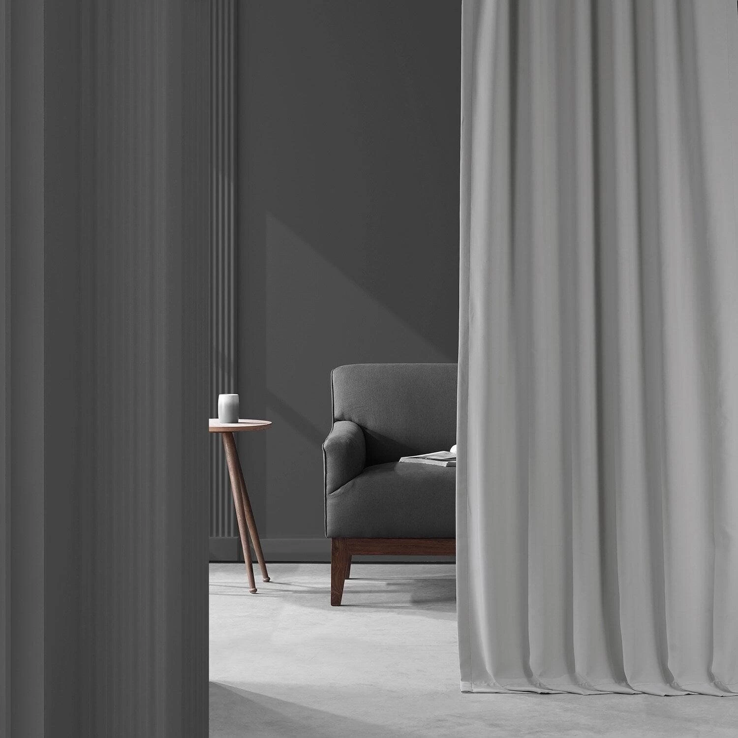 Travertine Greige Performance Woven Hotel Blackout Curtain Pair (2 Panels) 8 Travertine Greige Performance Woven Hotel Blackout Curtain Pair (2 Panels) - Image 6