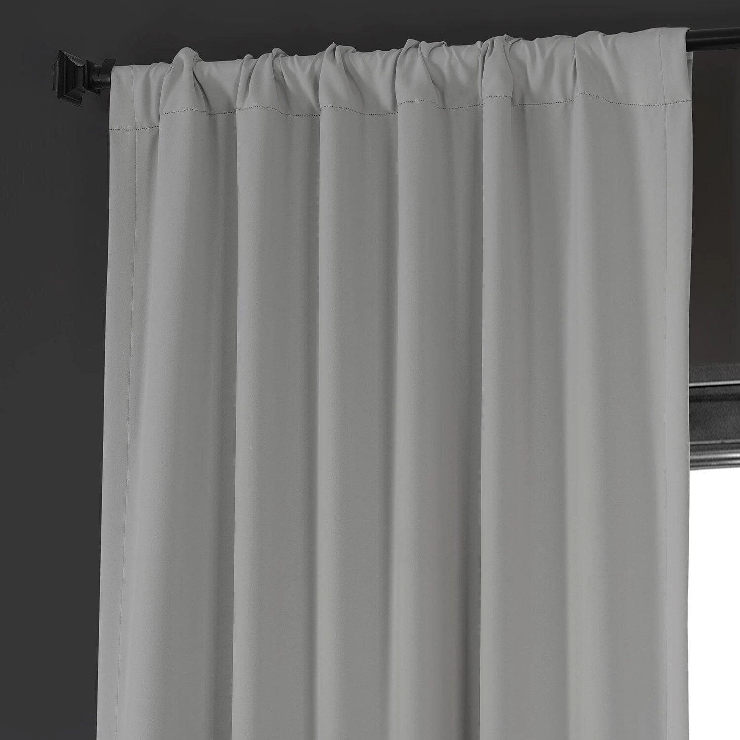 Travertine Greige Performance Woven Hotel Blackout Curtain Pair (2 Panels) 6 Travertine Greige Performance Woven Hotel Blackout Curtain Pair (2 Panels) - Image 4