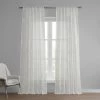 Avignon Vine Patterned Faux Linen Sheer Curtain -Chic Curtains Shop SHCH 11729 front view