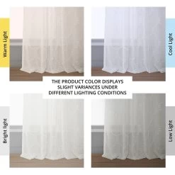 Strasbourg Dot Cream Patterned Faux Linen Sheer Curtain 13 Strasbourg Dot Cream Patterned Faux Linen Sheer Curtain -Chic Curtains Shop SHCH 120 angled front view