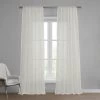 Marseille Shell Patterned Faux Linen Sheer Curtain -Chic Curtains Shop SHCH 120 front view