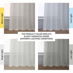 Bordeaux Striped Patterned Faux Linen Sheer Curtain 13 Bordeaux Striped Patterned Faux Linen Sheer Curtain -Chic Curtains Shop SHCH 5208 angled front view