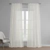 Cleopatra Cream Embroidered Sheer Curtain 2 Cleopatra Cream Embroidered Sheer Curtain -Chic Curtains Shop SHCH EMBOCS3595A front view