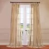 Cleopatra Gold Embroidered Sheer Curtain