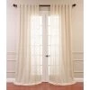 Saida Natural Embroidered Patterned Faux Linen Sheer Curtain 2 Saida Natural Embroidered Patterned Faux Linen Sheer Curtain -Chic Curtains Shop SHCH ORE28822 25695