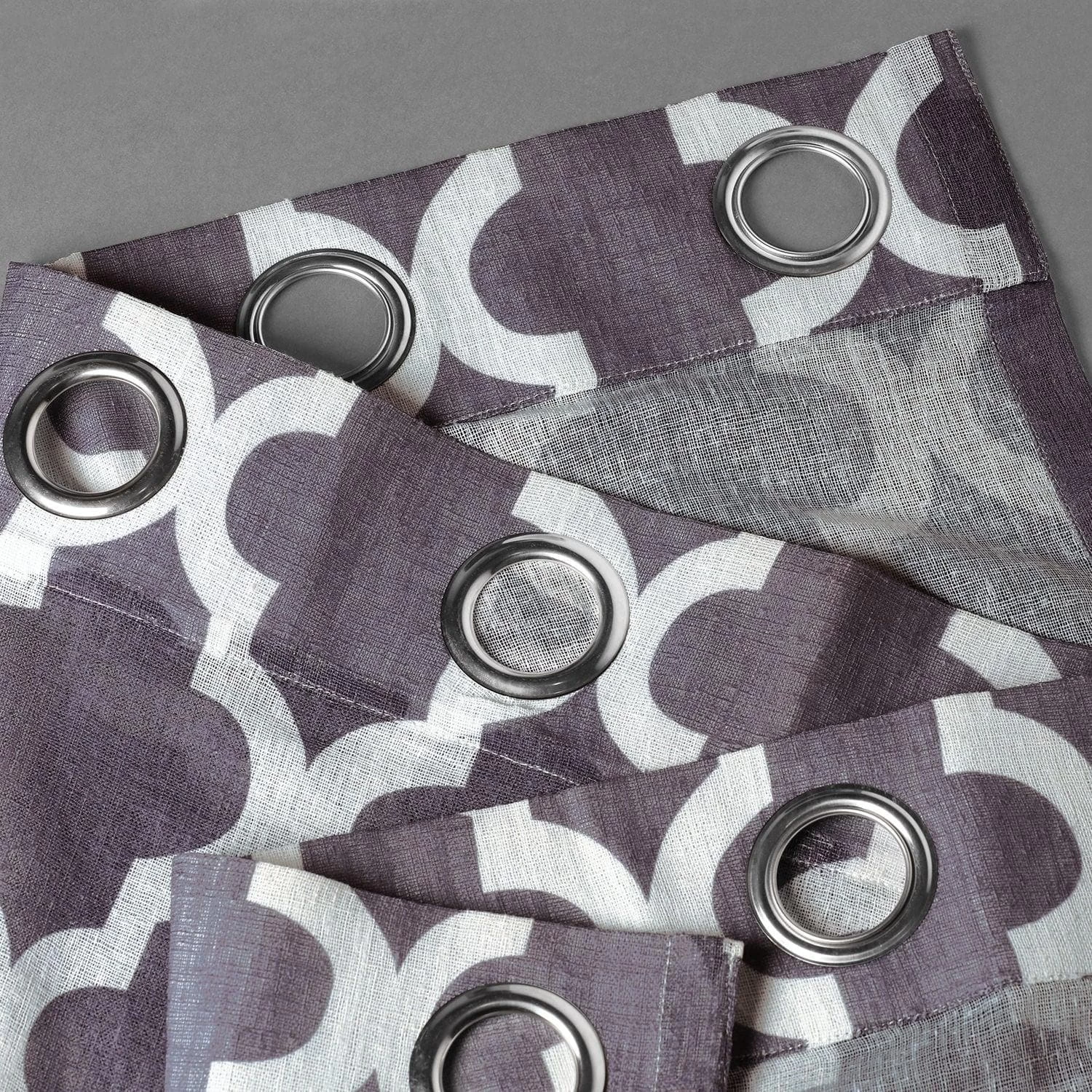 Birmingham Mulberry Grommet Printed Sheer Curtain 5 Birmingham Mulberry Grommet Printed Sheer Curtain - Image 3