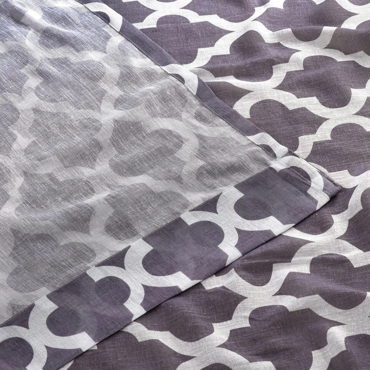 Birmingham Mulberry Grommet Printed Sheer Curtain 6 Birmingham Mulberry Grommet Printed Sheer Curtain - Image 4