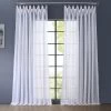 Double Layered White Extra Wide Voile Sheer Curtain -Chic Curtains Shop SHCH VOL1 DLDW 19429