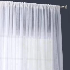 Double Layered White Extra Wide Voile Sheer Curtain -Chic Curtains Shop SHCH VOL1 DLDW 19429 2