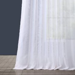 Double Layered White Extra Wide Voile Sheer Curtain -Chic Curtains Shop SHCH VOL1 DLDW 19429 4