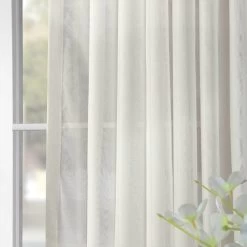 Double Layered Off White Extra Wide Voile Sheer Curtain -Chic Curtains Shop SHCH VOL3 DLDW 19430 5
