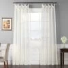 Double Layered Off White Voile Sheer Curtain 1 Double Layered Off White Voile Sheer Curtain -Chic Curtains Shop SHCH VOL3 DLSW 5345