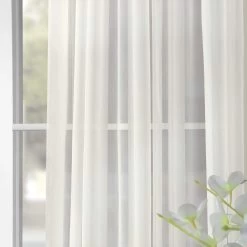 Solid Off White Extra Wide Voile Sheer Curtain 9 Solid Off White Extra Wide Voile Sheer Curtain -Chic Curtains Shop SHCH VOL3 SLDW 15500 4