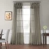 Double Layered Museum Grey Extra Wide Voile Sheer Curtain -Chic Curtains Shop SHCH VOL6 DLDW 49003